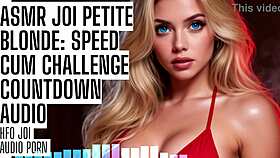 petite blonde asmr joi speeds your cum challenge