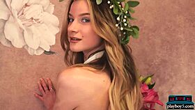 whoa petite blonde roxy shaw strips and teases her small tits so hot 😍✨