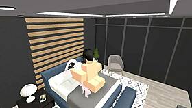 it's the usual roblox condo hangout with friends building and chatting casually