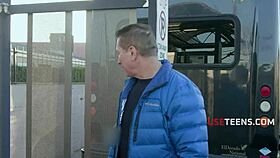 teens fuck like breathing in outdoor bus bliss!
