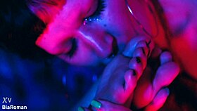 these horny girls lick feet and tickle each other into moaning submission