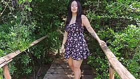 Hiker Catches Big Ass Creampie Photoshoot In Jungle Forest Outdoor Public