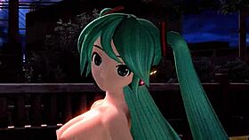 hatsune miku's solitary envy unfolds in project diva nude mod completely