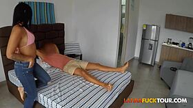 Big booty tanned Colombian babe railed doggystyle pov deepthroat cowgirl rough by monster cock