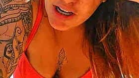 Watch me flash and tease beach hunks while filming hot video