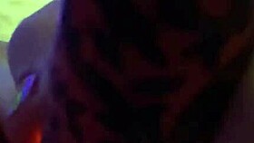 Laina marie fingers shaved pussy with dildo until squirting explosion in lingerie