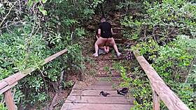 Hiker Catches Big Ass Creampie Photoshoot In Jungle Forest Outdoor Public