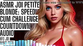 petite blonde asmr joi speeds your cum challenge