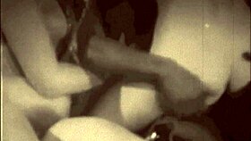 Vintage swinging sixties London interracial threesome orgy