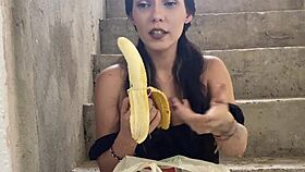 my neighbor loves bananas so much she wants my cock now