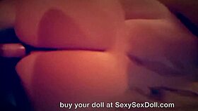 Bent over fuck doll takes big ass doggy pounding like a real whore