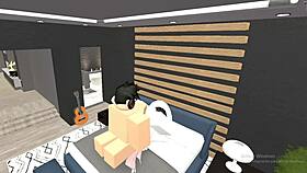 it's the usual roblox condo hangout with friends building and chatting casually
