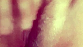 small cocked guy jerks off wildly while girlfriend masturbates to juicy orgasms part 12
