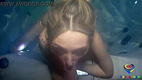 Cheating girlfriend Ailee Anne deepthroats Rex Ryder's monster cock at resort outdoors