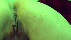 Slut's pussy stretched wide by gloved fist