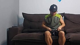 Risky bareback pounding by husband's best friend