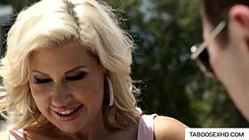 lucky guy scores with big tits blonde milf in erotic encounter