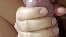 Intimate Korean Wife Delivers Closeup Cock Sucking Handjob