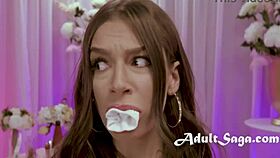 lauren phillips leads ffm threesome with deepthroat blowjobs rimjobs and rough pussy fucking