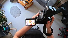 Photographer turns sexy photo session into rough passionate creampie fucking pov