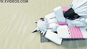 shark furry pounds wildly on roblox beach