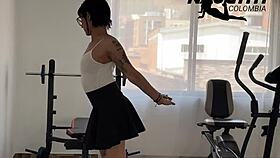 Damn This Workout Routine Gets Me Dripping Wet!