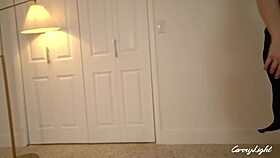 hey stepmom catches me jerking and grinds to make me cum fast