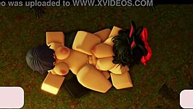 Cum-Drenched Lesbians Masturbate Passionately In Roblox Frenzy!