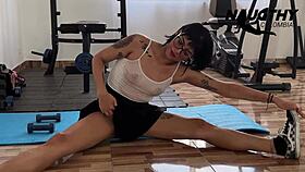 Damn This Workout Routine Gets Me Dripping Wet!