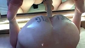 Hey slut, watch you buck wildly on that mirror dildo?