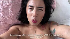 Take This Creamy Squirt I'm Giving You for Christmas!