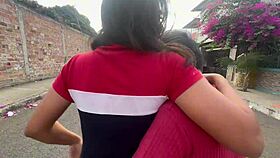 imagine getting caught having fun rough sex in the park with my slutty girlfriend and a horny stranger while they watch