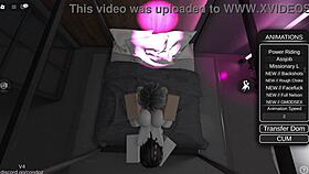 Roblox bitch parties rough missionary blowjob cumshot frenzy!