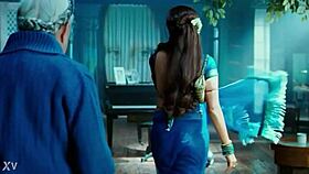 Rani mukharji's sexy indian crossdressing reveals saree panty and visible ass curves