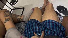 Hey when adults crash we sneak wild pussy pounding fun
