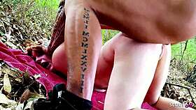 pale redhead beach pickup slut gets her fat pussy wrecked by muscled stud's thick cock outdoors