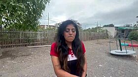 imagine getting caught having fun rough sex in the park with my slutty girlfriend and a horny stranger while they watch