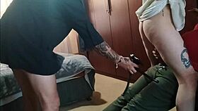 two studs rip clothes and pound my wet pussy cowgirl style creampie