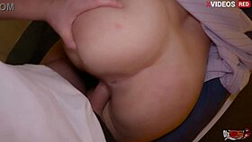 horny milf shares bed for rough anal creampie fisting and deepthroat with big tits lover