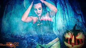 What if your ghostly Halloween milf wife whispers dirty joi while you stroke that monster?