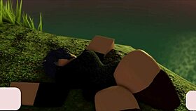 Cum-Drenched Lesbians Masturbate Passionately In Roblox Frenzy!