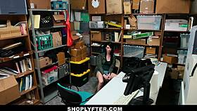 shoplyfter caught me, now blackmailed skinny teen tits bounce