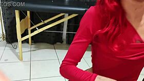 Redhead chats casually about her desires
