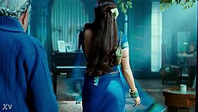 Rani mukharji's sexy indian crossdressing reveals saree panty and visible ass curves