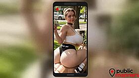 i splurged cash on busty street slut's deep blowjob and curvy tits action
