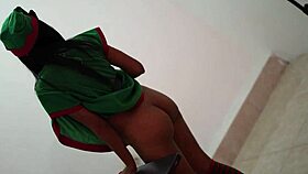 Delicious Brunette Ebony Latina Flashes Her Sexy Ass in Homemade Exhibitionist Fantasy