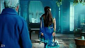 Rani mukharji's sexy indian crossdressing reveals saree panty and visible ass curves