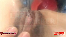 kassandra dances seductively, baring her wet pussy and small tits for eager fans