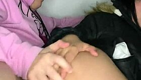 Happy Creampie Fills Her Tight Pussy