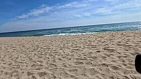 Hot Latina Beach Sex Ends in Massive Creampie Doggystyle